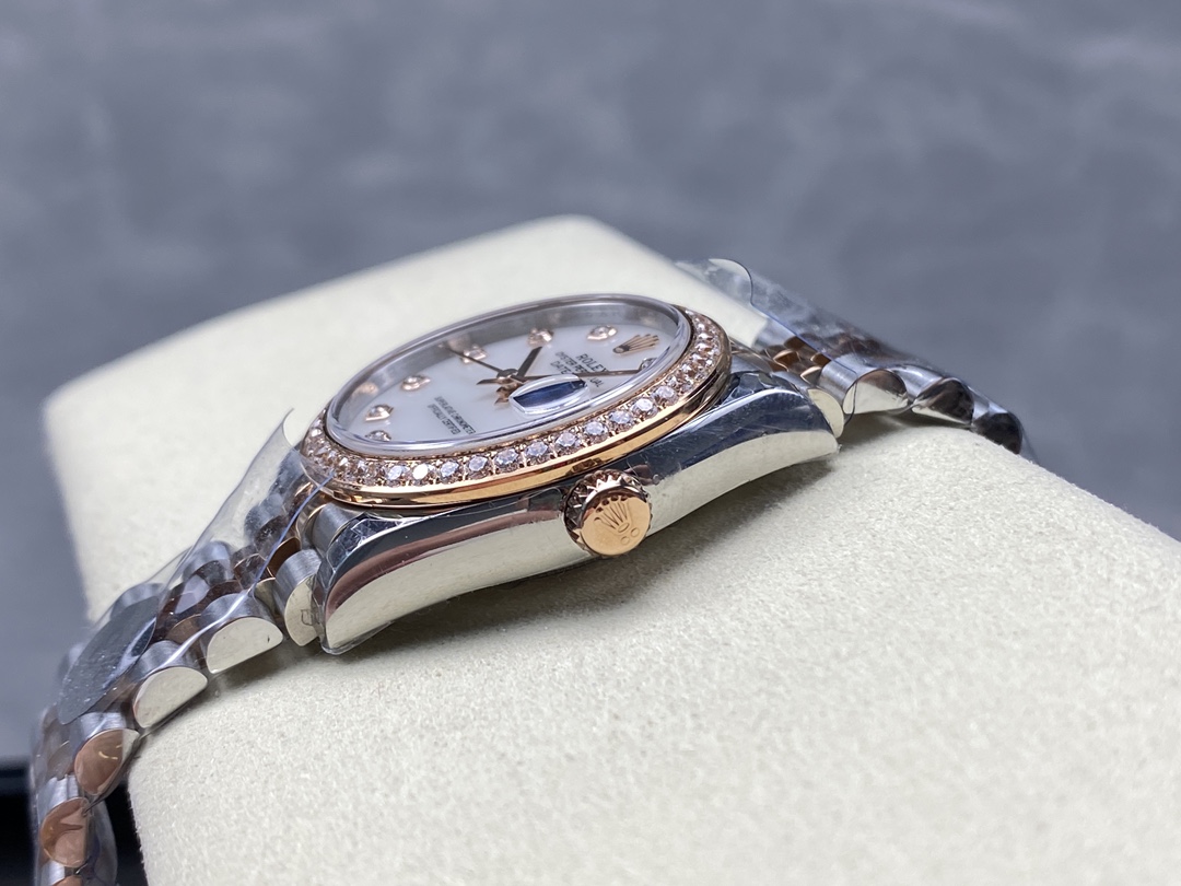 Rolex Datejust 31mm Stainless Steel and Rose Gold 278381RBR Mop Diamond Jubilee