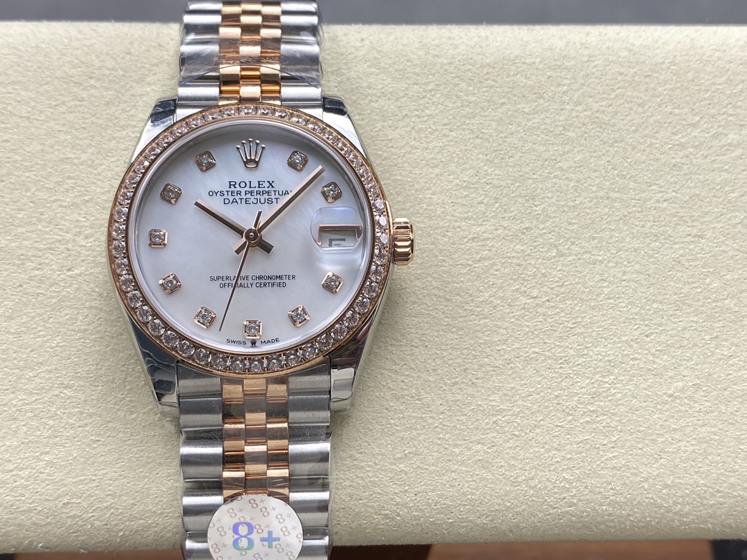 Rolex Datejust 31mm Stainless Steel and Rose Gold 278381RBR Mop Diamond Jubilee