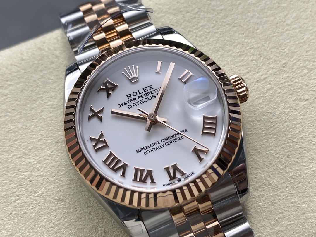 Rolex Datejust 31 White Roman Numeral Dial 278271 0002 Watch
