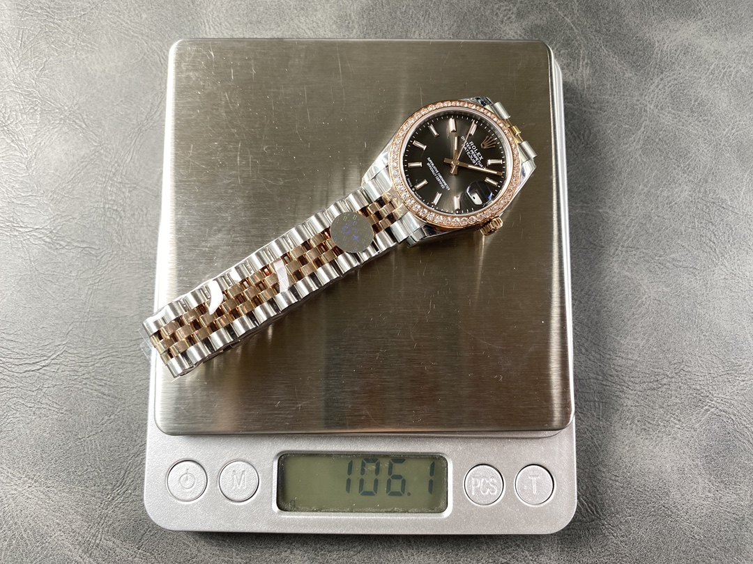 Replica Rolex Datejust 31 Dark Rhodium Dial 278381RBR 0018 Lady Watch