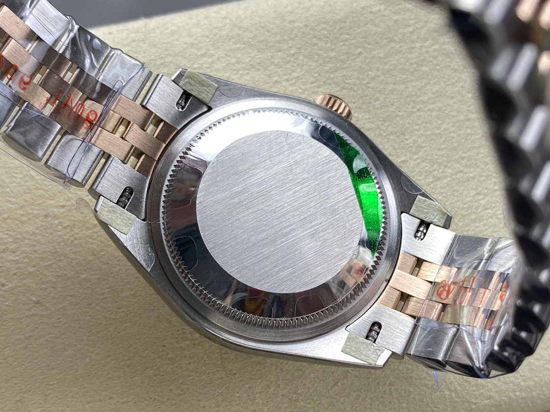 Rolex Datejust Lady 31 Rose Gold Steel Slate Roman Diamond VI Dial & Diamond Bezel Jubilee Bracelet 278381RBR