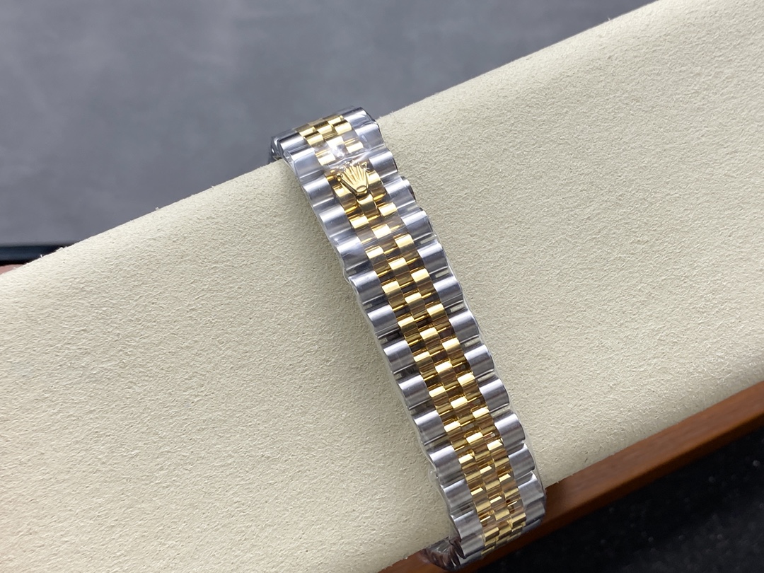 Rolex Datejust 31mm Stainless Steel and Yellow Gold 278383RBR 0016 Green VI Roman Jubilee