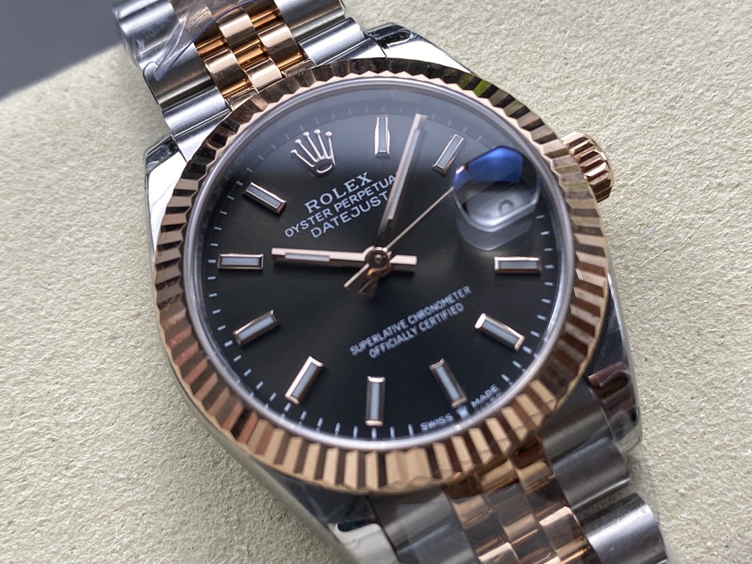 Rolex Datejust 31 Two Tone Fluted Slate Jubilee 278271 0018