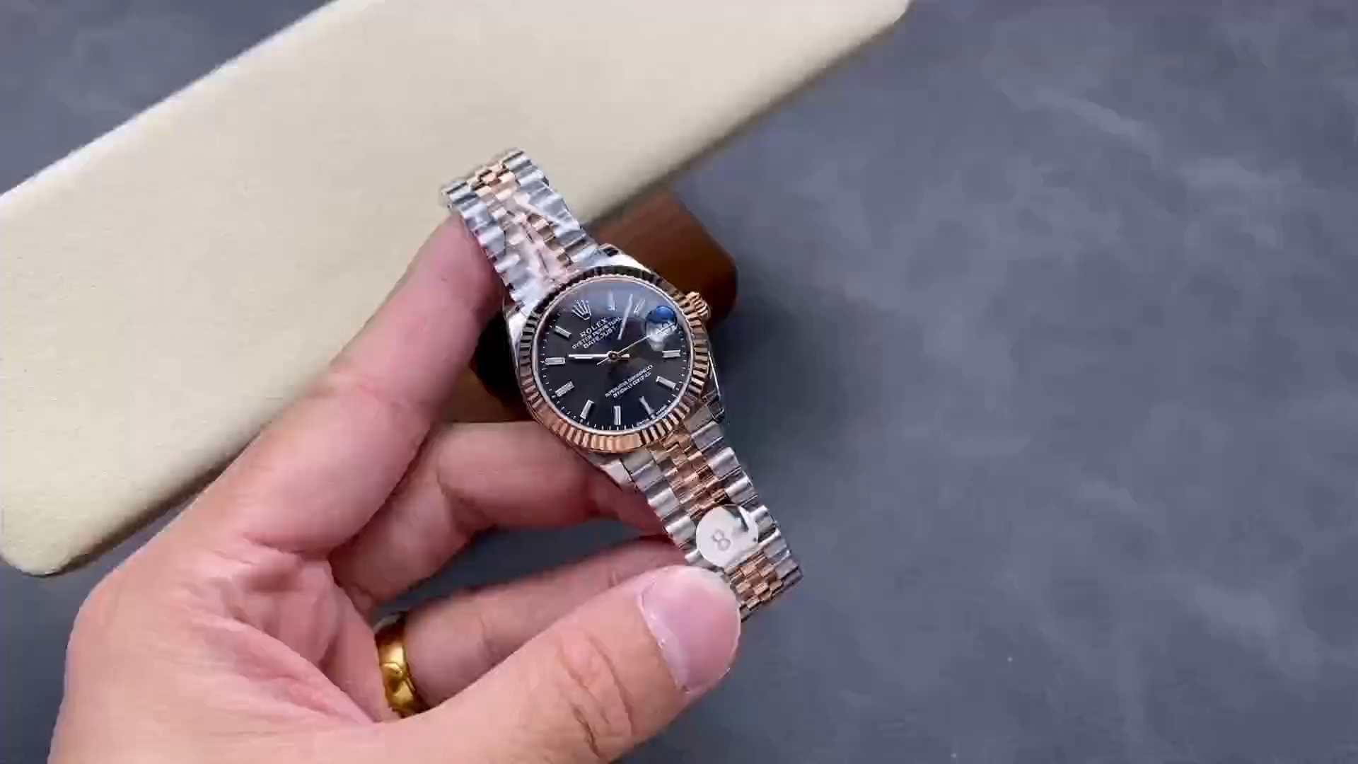 Rolex Datejust 31 Two Tone Fluted Slate Jubilee 278271 0018