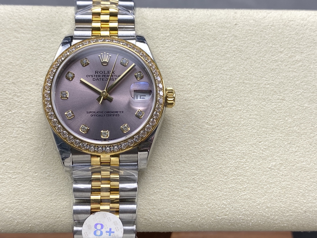 Rolex Datejust 31mm Stainless Steel and Yellow Gold 278383RBR 0022 Grey Diamond Jubilee
