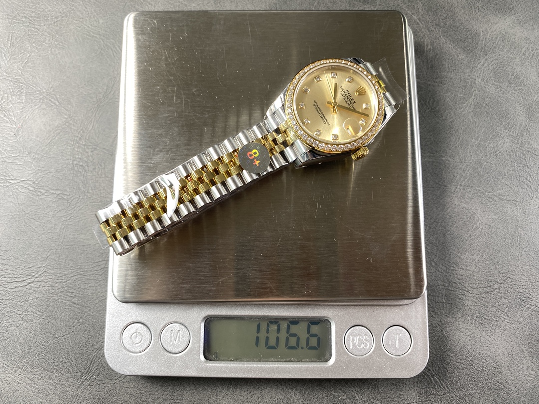 Rolex Datejust 31mm Stainless Steel and Yellow Gold 278383RBR 0026 Champagne Diamond Jubilee