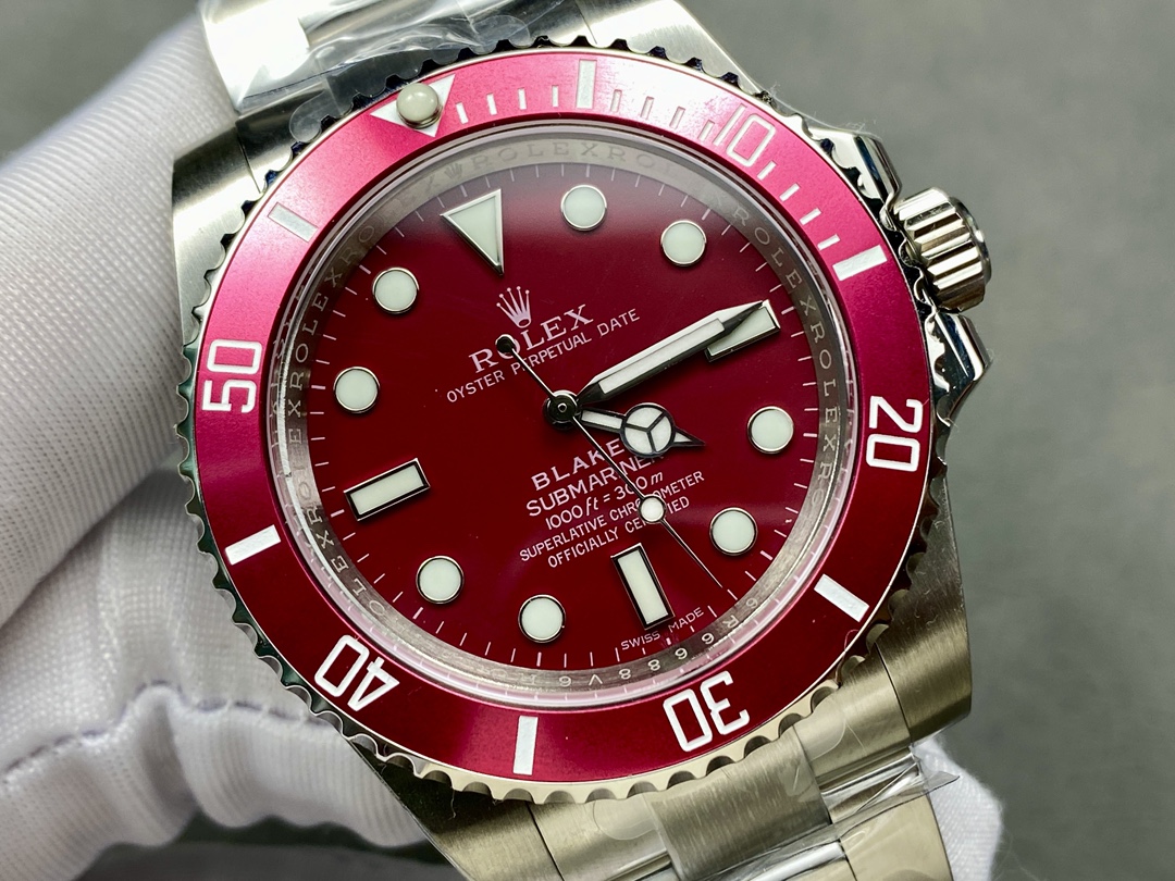 Rolex Blaken Submariner Truckee Red Limited Edition 40MM Mens Replica Watch