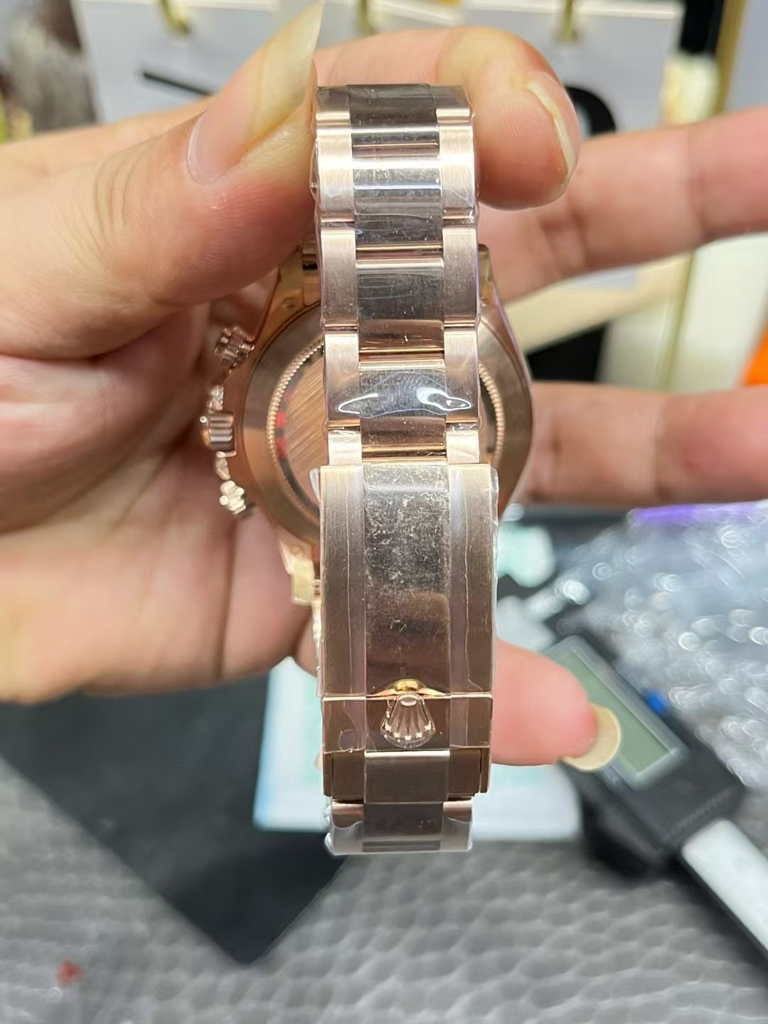 Rolex Daytona 116595RBOW 'Rainbow' Rose Gold Pave Diamond Dial Sapphir