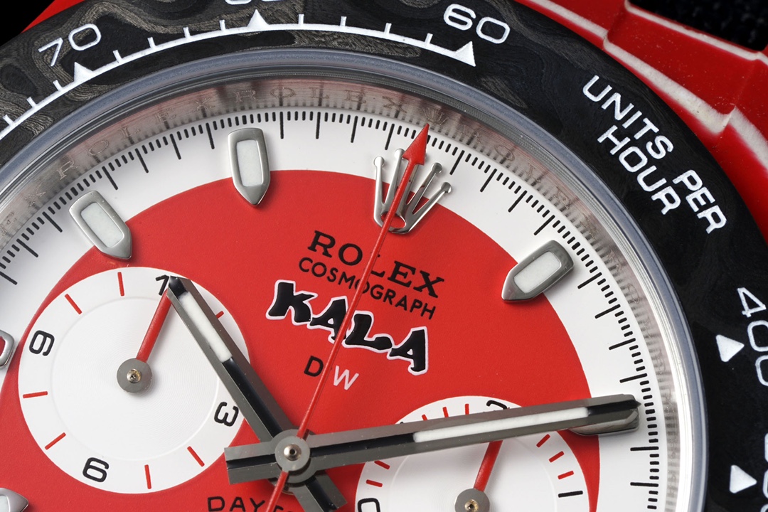 Rolex Daytona Diw x Kakha Kaladze Customised Oyster Red Quartz Carbon Fiber 40mm