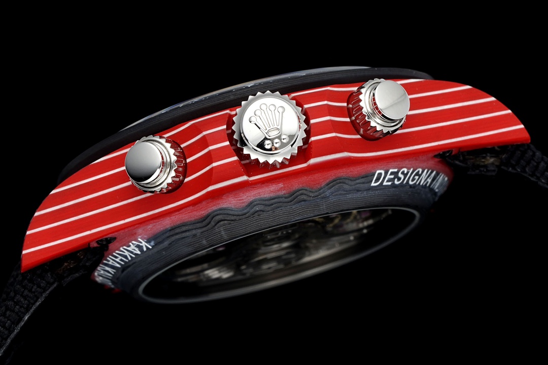 Rolex Daytona Diw x Kakha Kaladze Customised Oyster Red Quartz Carbon Fiber 40mm