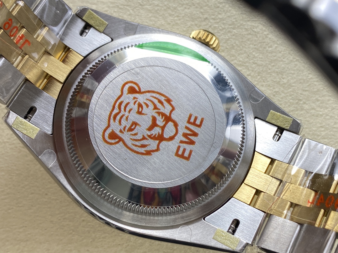 Rolex Datejust 126233 White MOP Diamond Dial Fluted Bezel 36MM Unisex Replica Watch