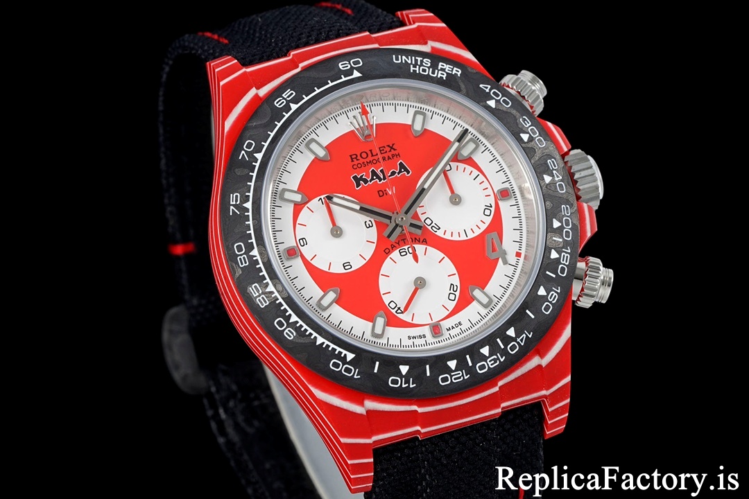 Rolex Daytona Diw x Kakha Kaladze Customised Oyster Red Quartz Carbon Fiber 40mm