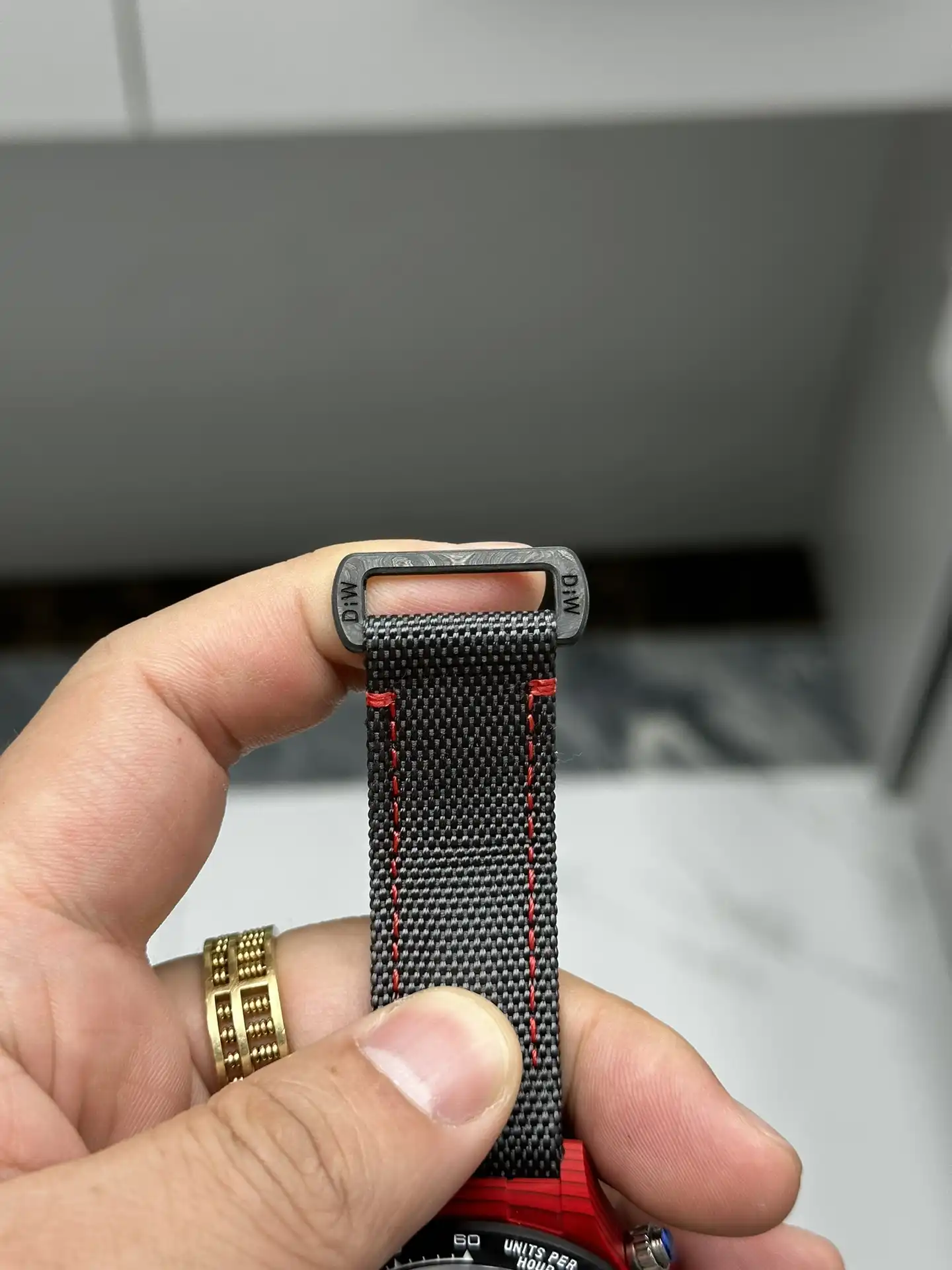 Rolex Daytona Diw Customised Oyster Red Quartz Carbon Fiber 40mm