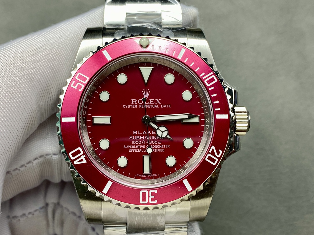 Rolex Blaken Submariner Truckee Red Limited Edition 40MM Mens Replica Watch