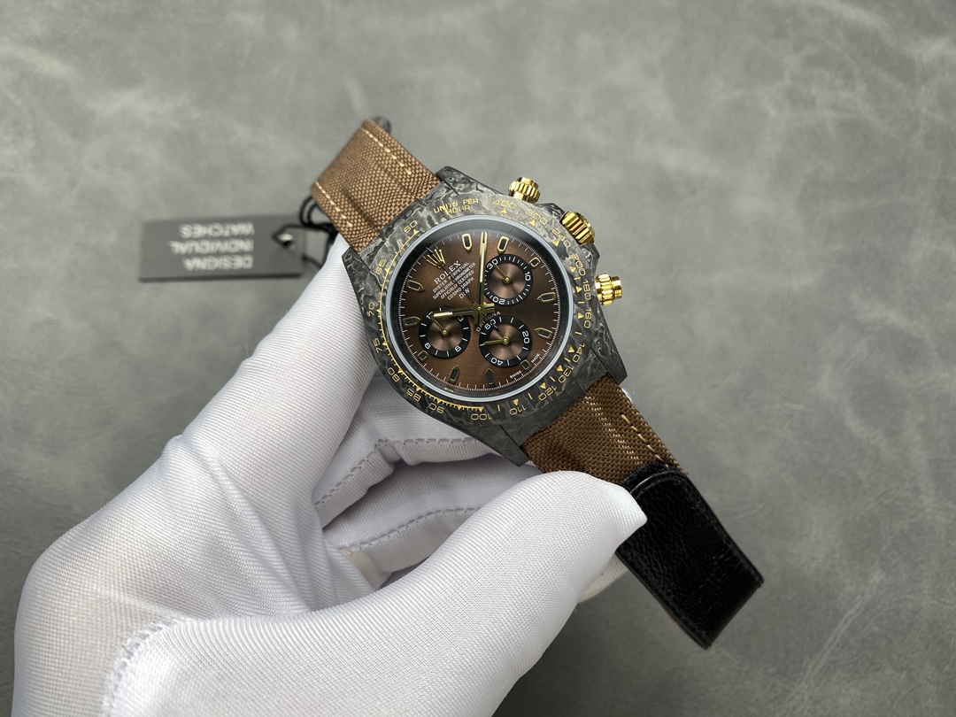Rolex Daytona DiW Black Gold Customised  NTPT Carbon Fiber 40mm