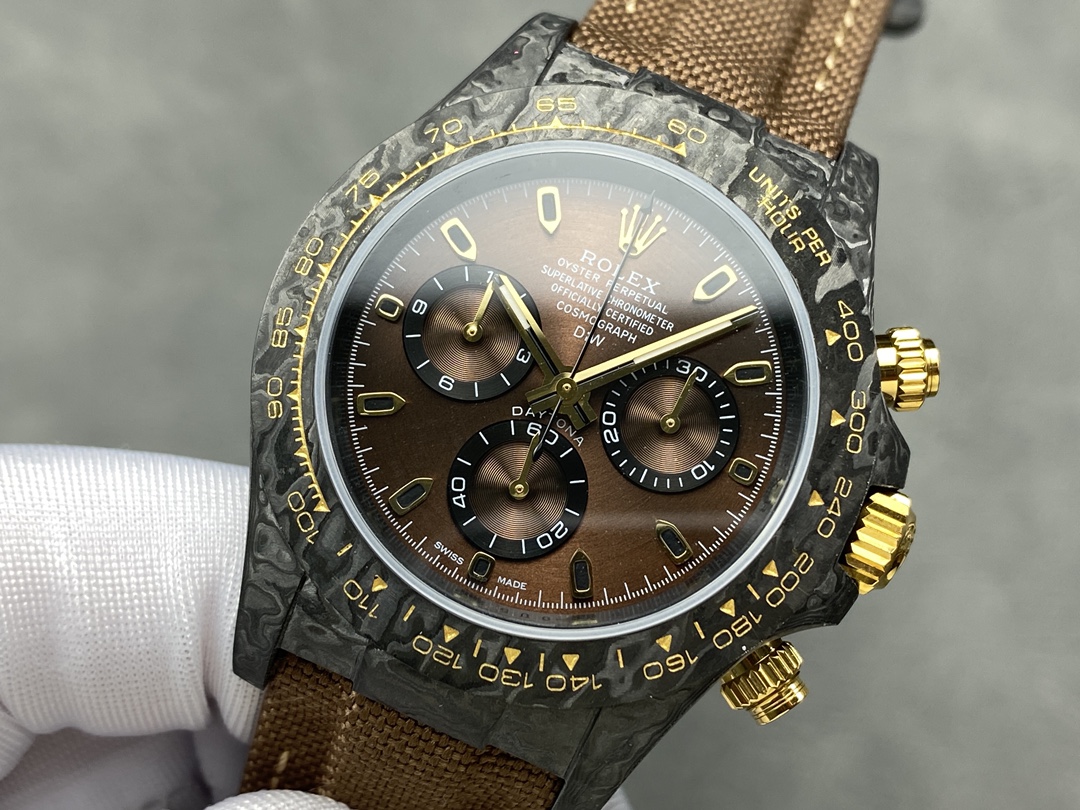 Rolex Daytona DiW Black Gold Customised  NTPT Carbon Fiber 40mm