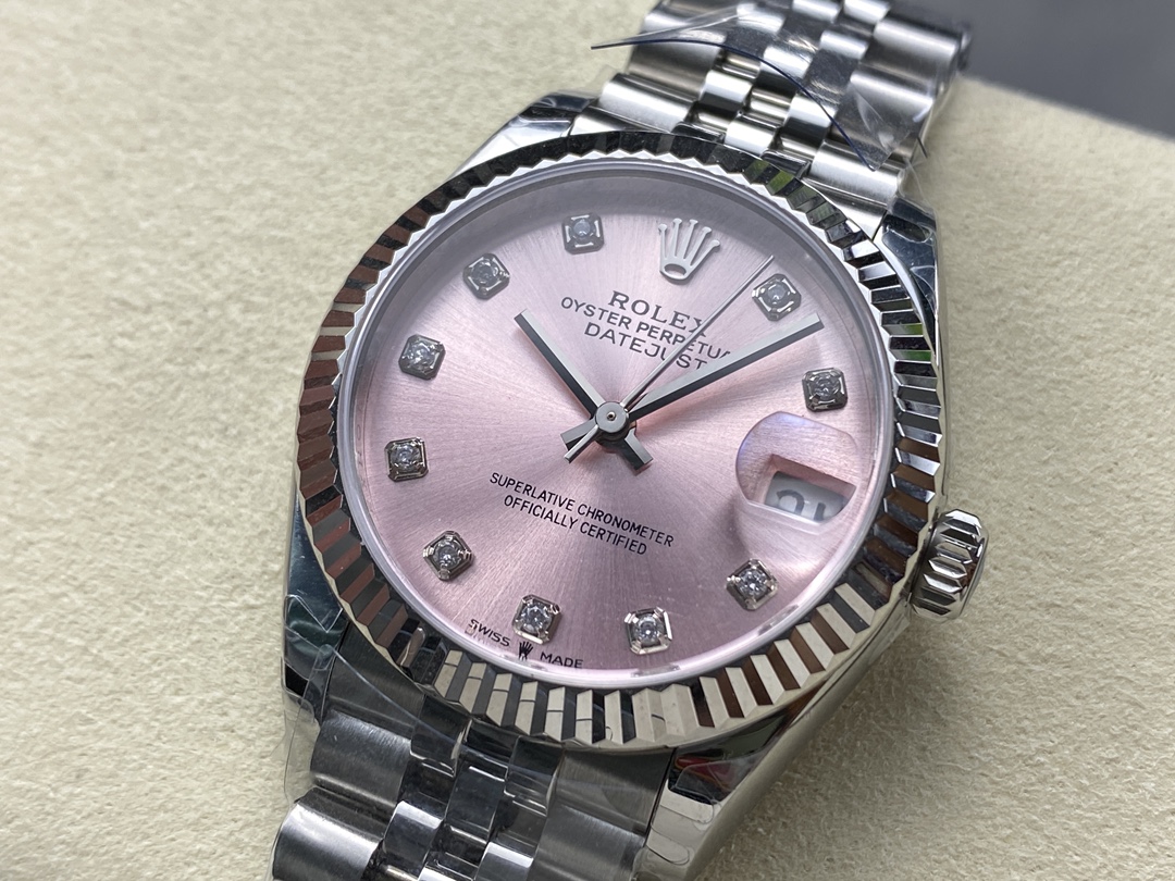 Rolex Datejust 31 Pink Dial Diamonds Jubilee 278274 0032 Women's Watch