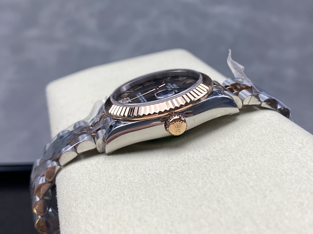 Rolex Datejust 31 Slate Grey Dial Diamond VI 278271 0030 Women's Watch