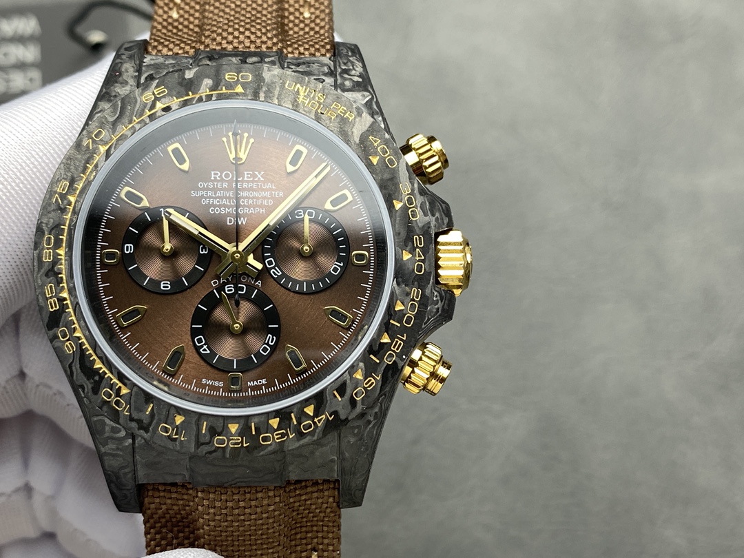 Rolex Daytona DiW Black Gold Customised  NTPT Carbon Fiber 40mm