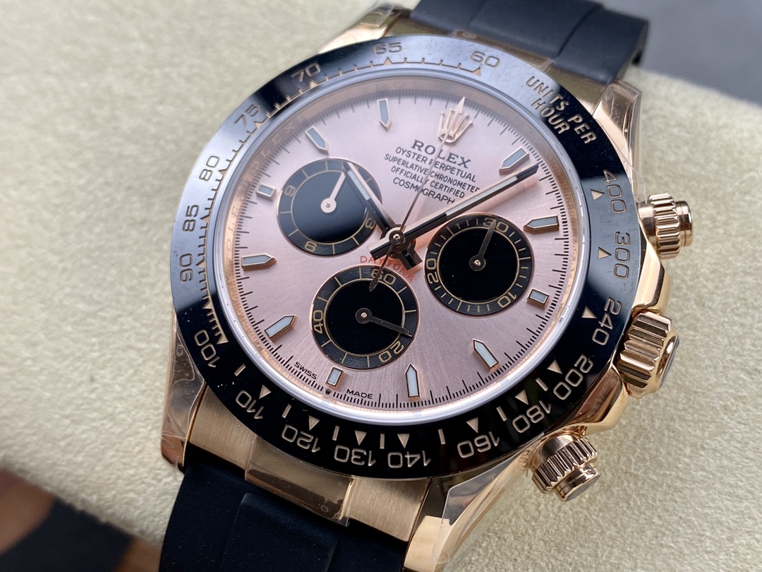 Rolex Daytona 126515LN 0006 Sundust 40mm Everose Gold Oysterflex
