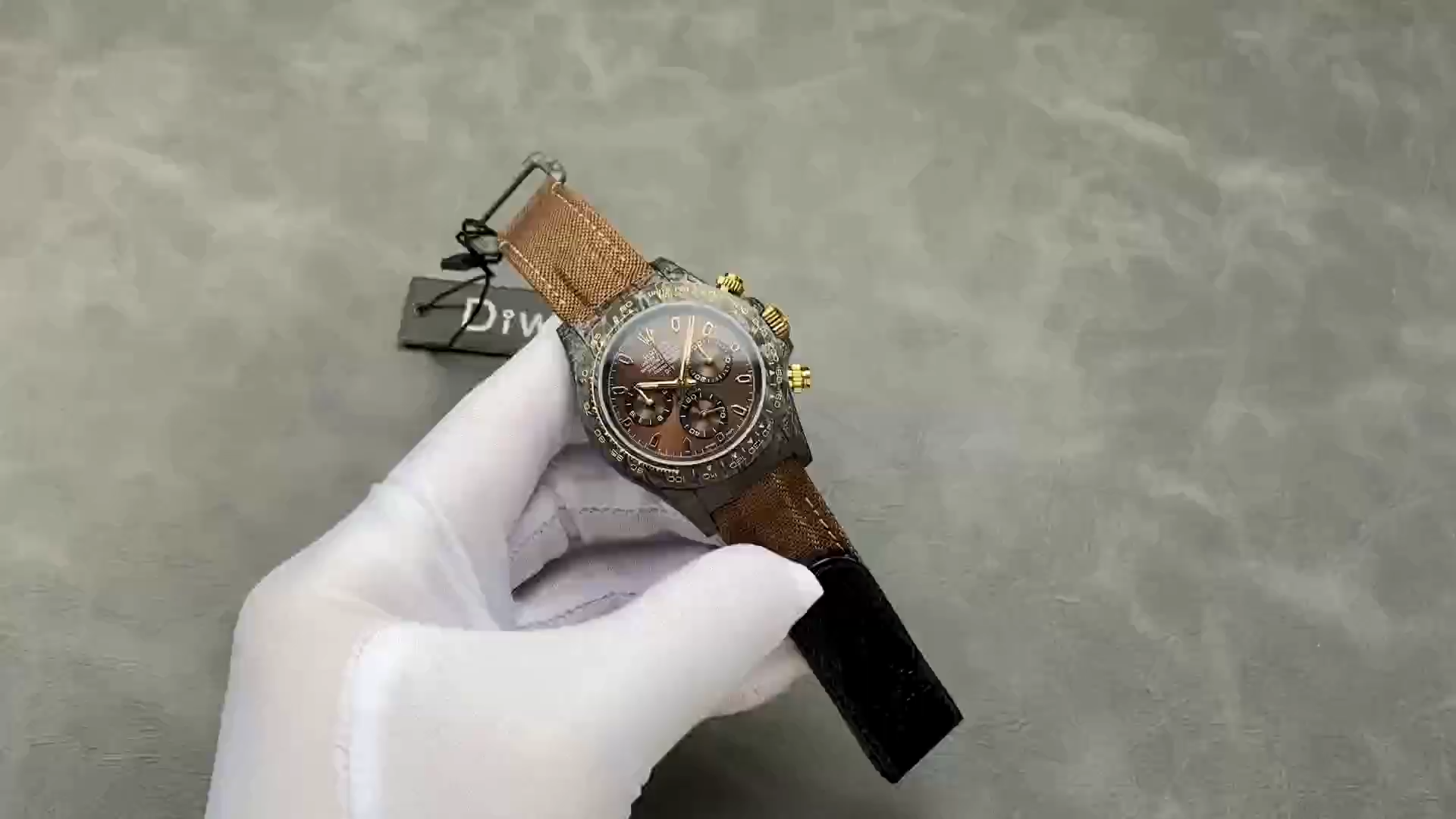 Rolex Daytona DiW Black Gold Customised  NTPT Carbon Fiber 40mm