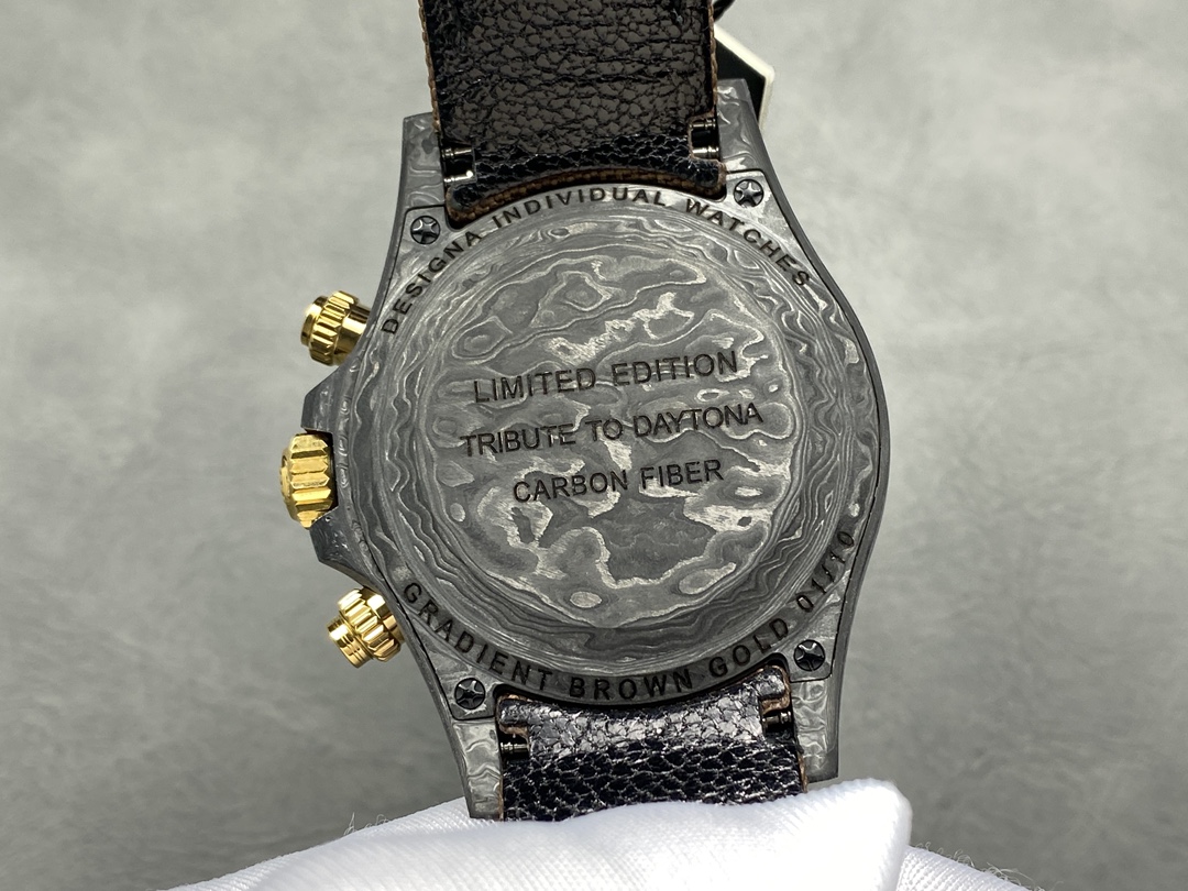 Rolex Daytona DiW Black Gold Customised  NTPT Carbon Fiber 40mm