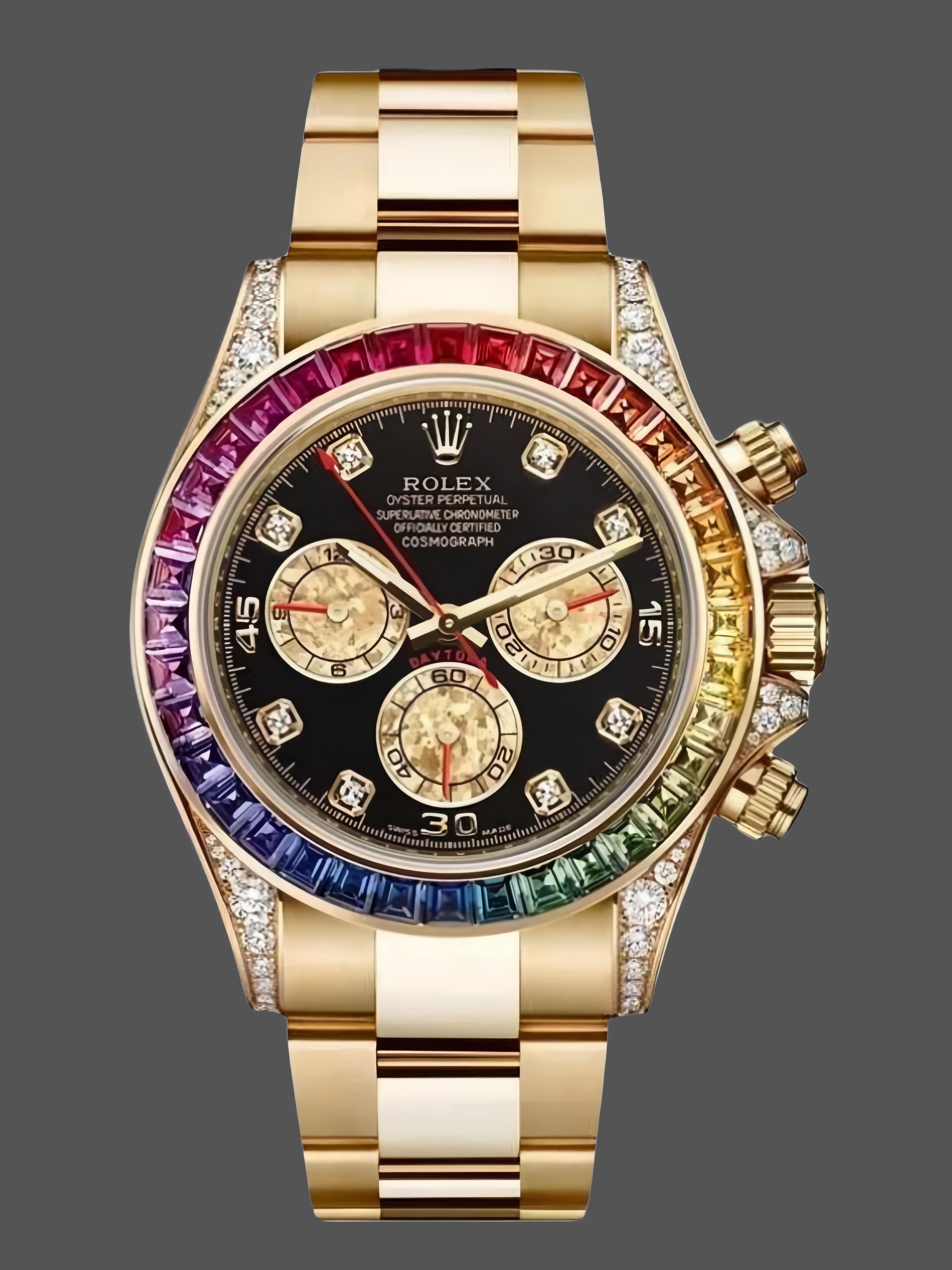 Rolex Daytona Chronograph Automatic Chronometer Diamond Black Dial 116598RBOW 0001