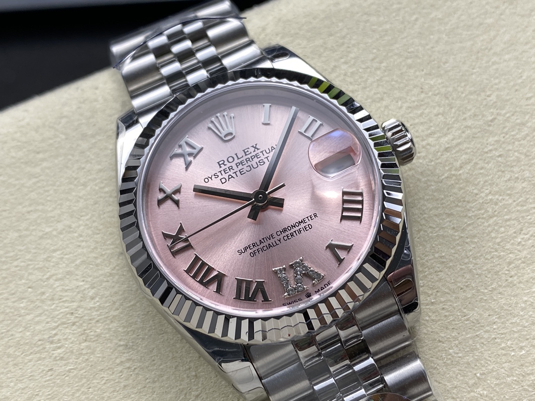 Rolex Datejust 31 Pink Dial Diamond VI 278274 0024 Women's Watch