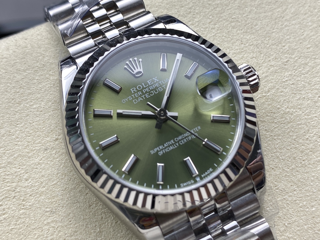 Rolex Datejust 31mm Stainless Steel 278274 0018 Mint Green Index Jubilee