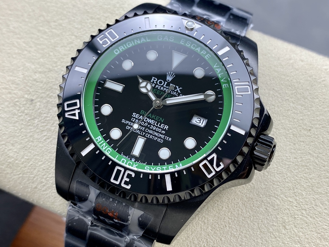 Rolex Sea Dweller Deepsea Mens Blaken Custom Edition 44mm