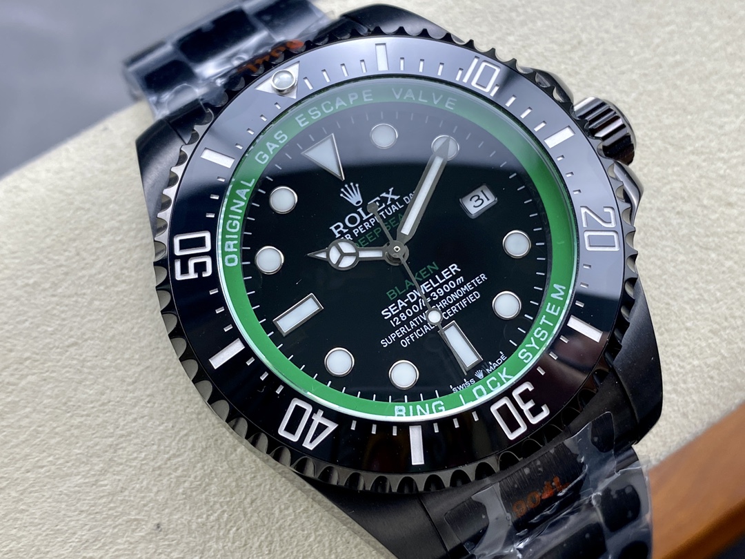 Rolex Sea Dweller Deepsea Mens Blaken Custom Edition 44mm
