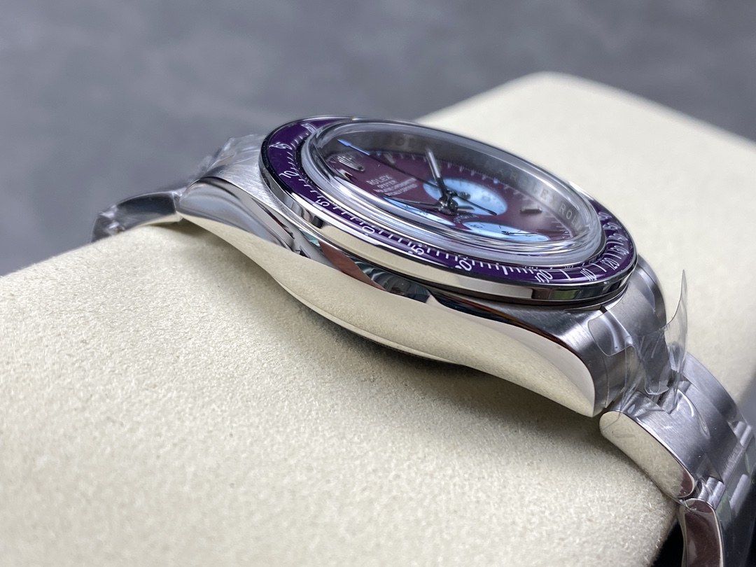 Rolex Daytona Artisans de Genève Customized 40mm Burgundy Purple dial Mens Watch