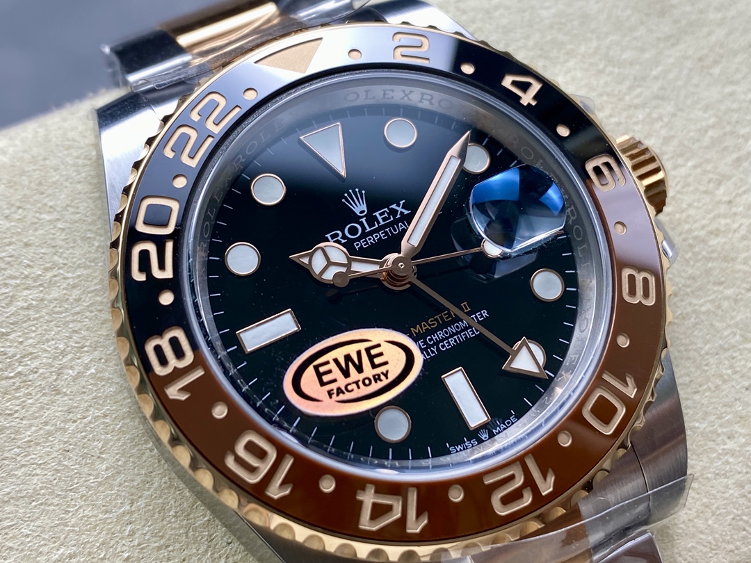 Rolex GMT-Master II 126711CHNR Black Dial 40mm Mens Replica Watch