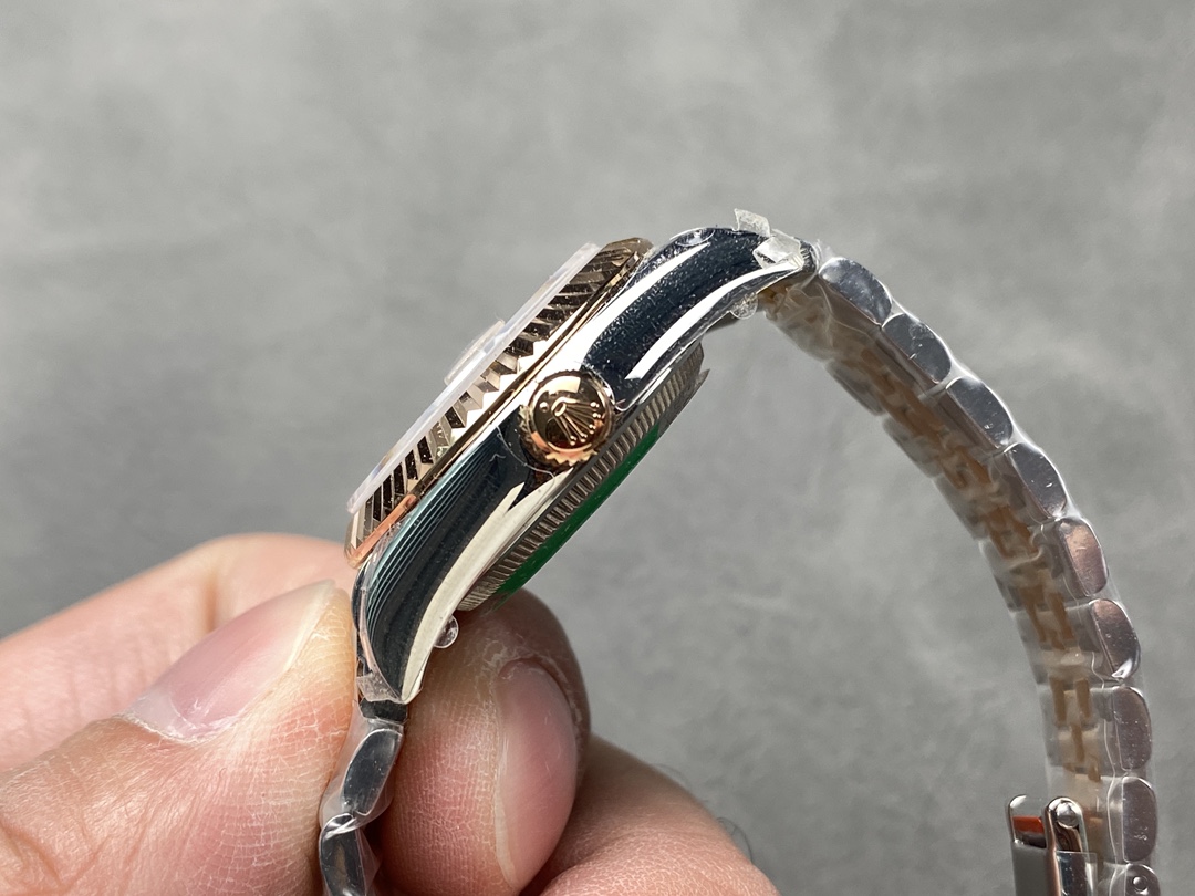 Rolex Datejust 28mm Stainless Steel and Everose Gold 279171 0013 Mop Diamond Jubilee