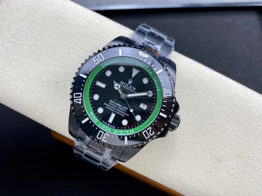 Rolex Sea Dweller Deepsea Mens Blaken Custom Edition 44mm