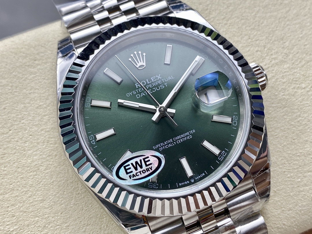 Rolex Datejust 126334 0028 41 Oystersteel and White Gold Mens Watch