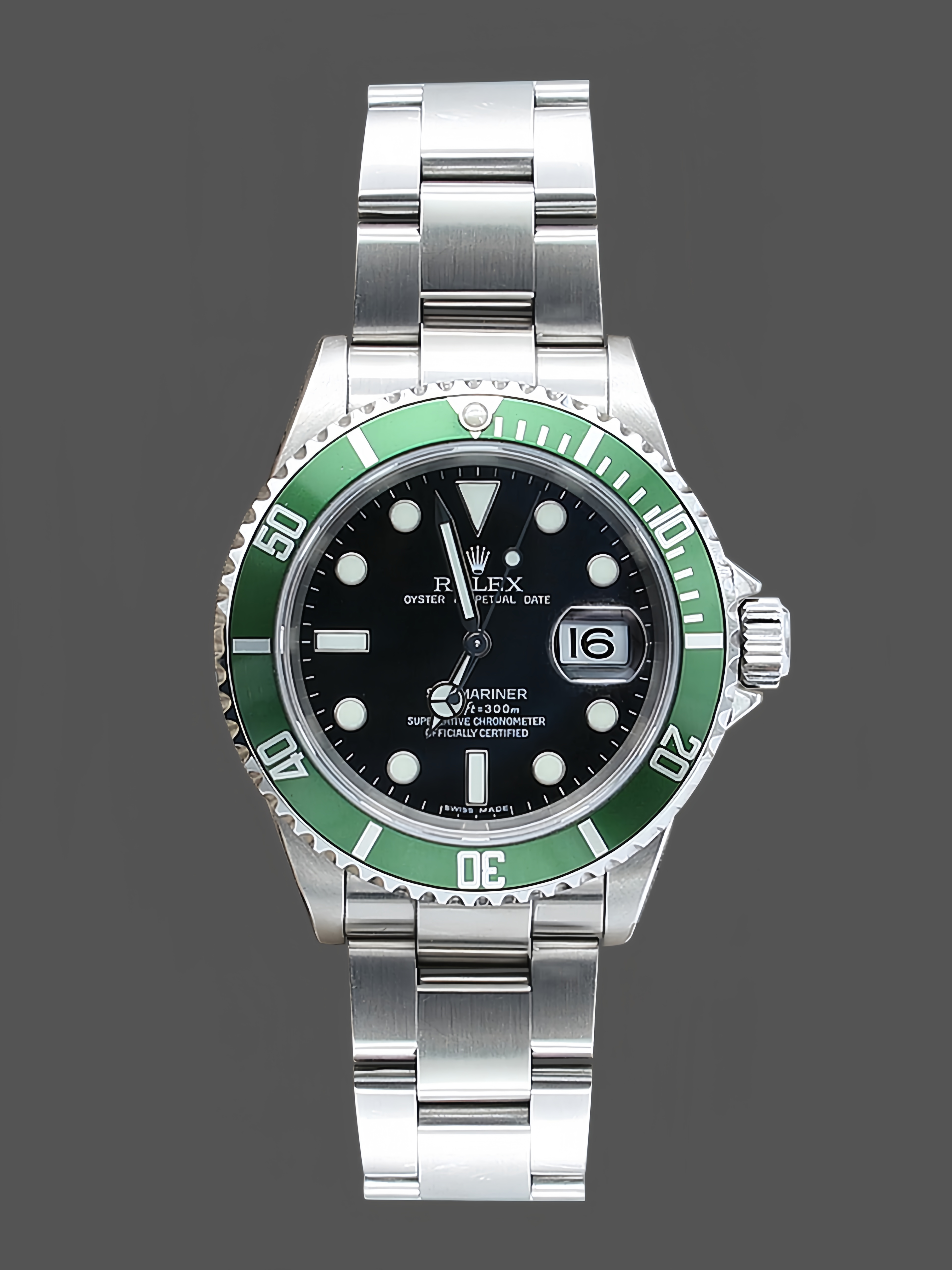 Rolex Submariner Date 16610LV Stainless Steel Oyster 40MM Black Dial Mens Replica Watch
