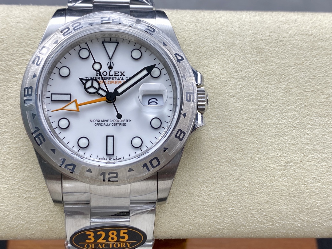 Rolex Explorer II m226570 0001 Stainless Steel White Dial 42MM Mens Replica Watch