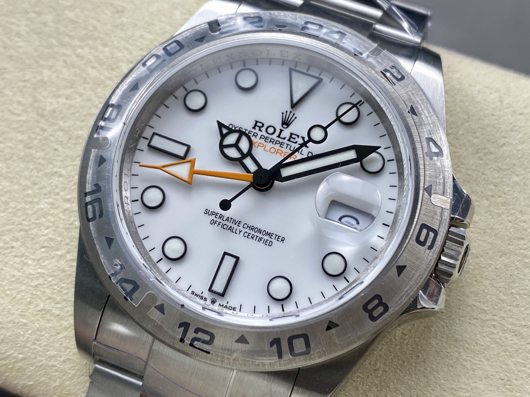 Rolex Explorer II m226570 0001 Stainless Steel White Dial 42MM Mens Replica Watch