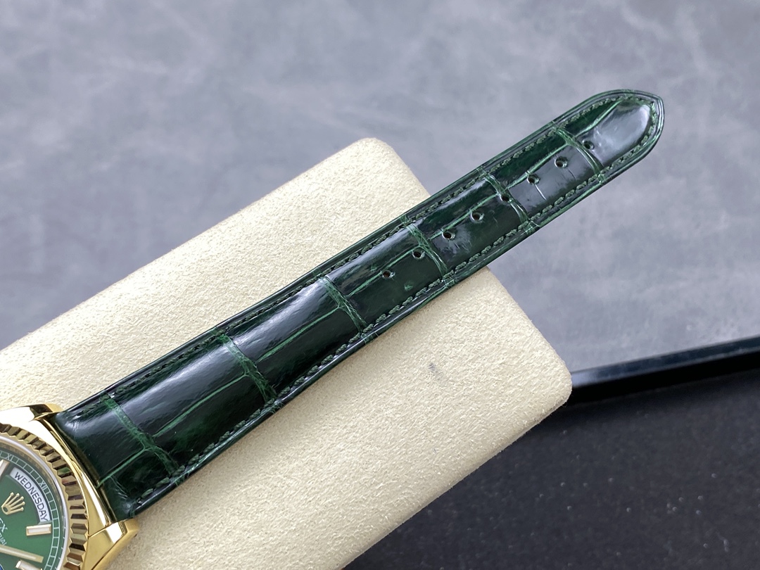 Rolex Day Date 36 Green Dial Solid 18k Yellow Gold 118138 0003
