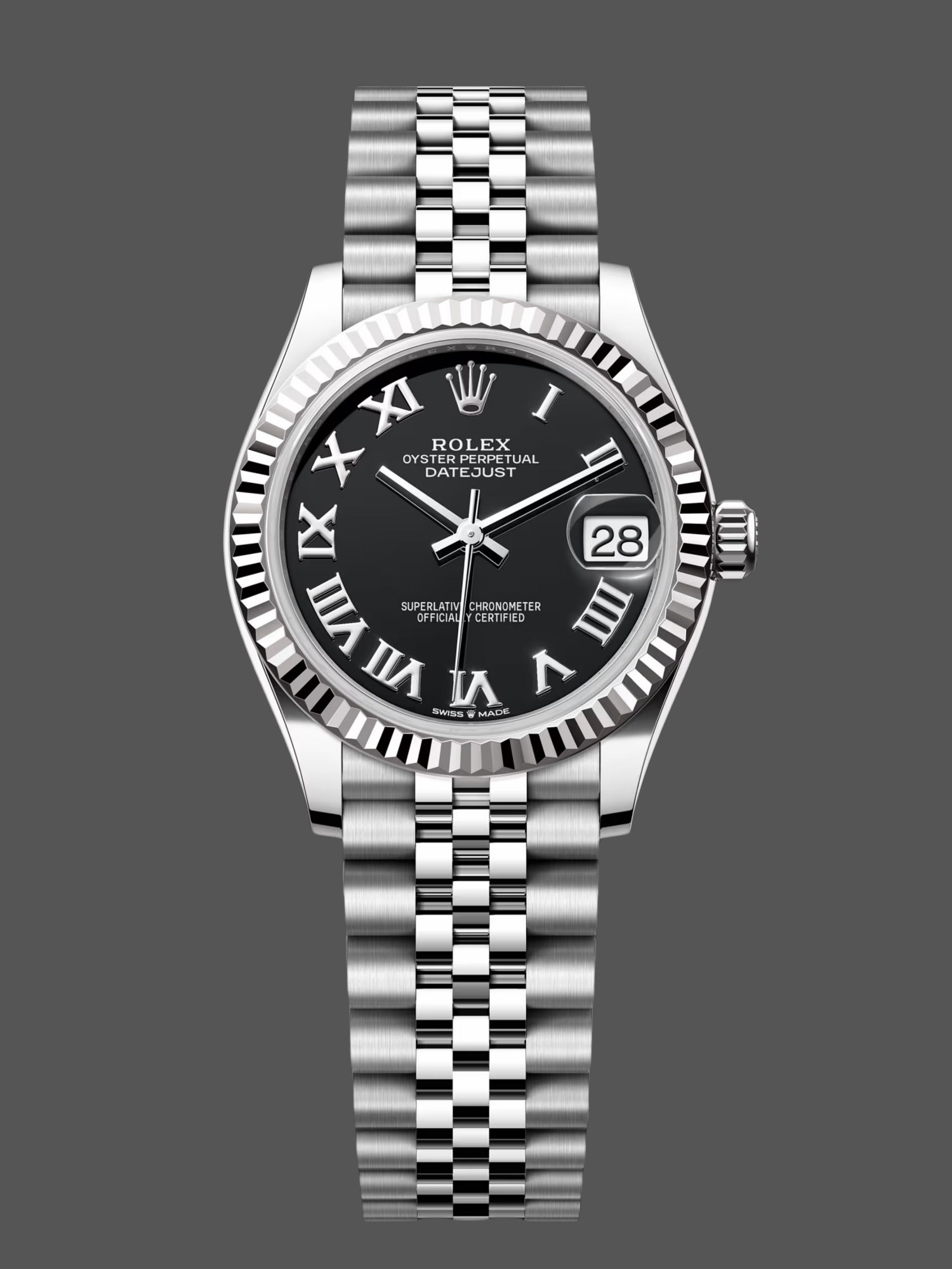Rolex Datejust 31 Black Dial Jubilee Bracelet 278274 0002 Women's Watch