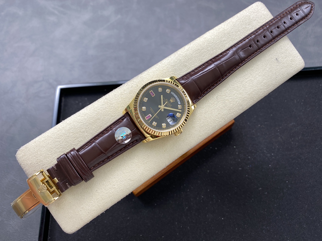 Rolex Day Date 118138 0020 Yellow Gold Diamond Ruby 36 mm