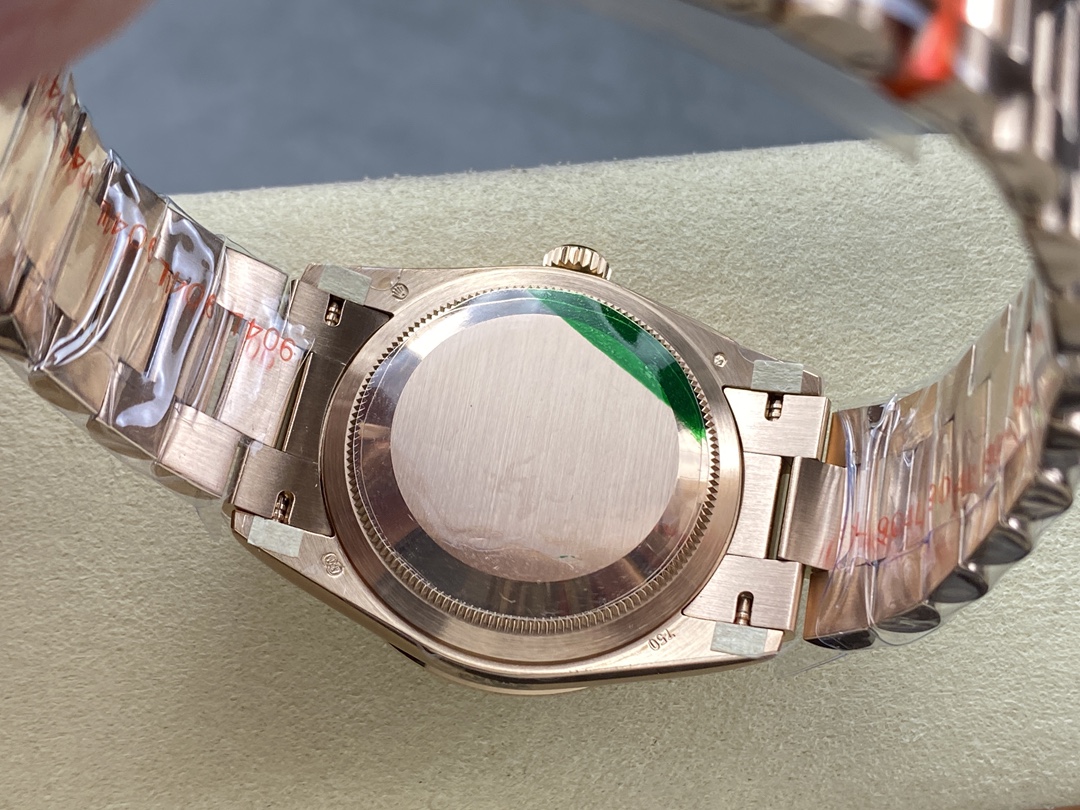 Rolex Day Date 36mm 128345RBR 0042 Diamond Paved Dial President Watch