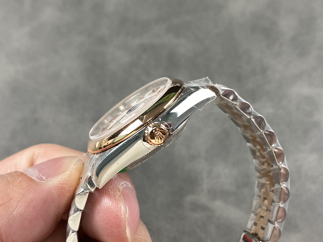 Rolex Datejust 31mm Stainless Steel and Rose Gold 278241 0002 White Roman Jubilee