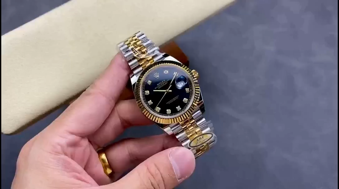 Rolex Datejust 126333 0006 Black Diamond Jubilee 41mm Men's Watch