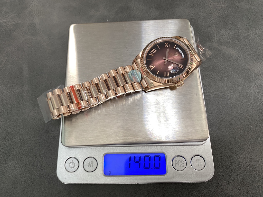 Rolex Day Date 128235 0075 Brown Ombré Roman Dial 36mm