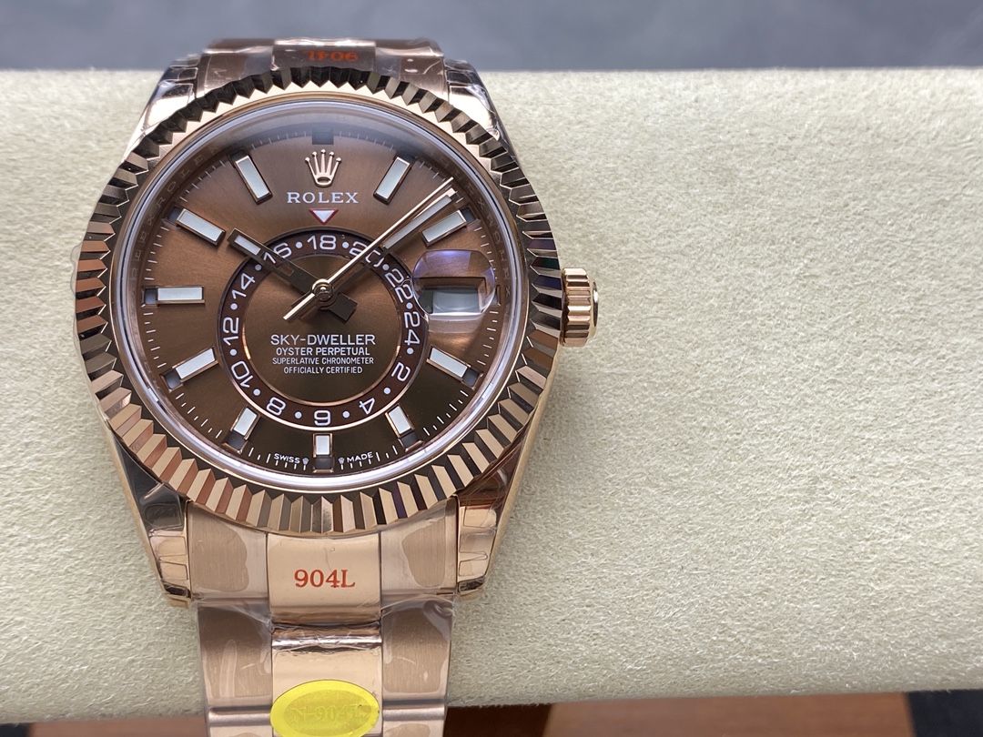 Rolex Sky Dweller 336935 0002 Chocolate Dial Oyster Bracelet 42mm