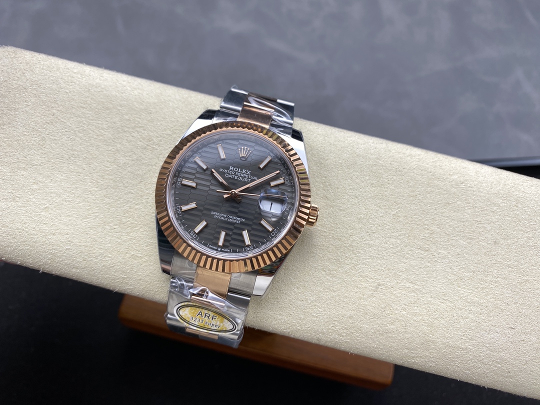 Rolex Datejust 41 Everose Gold & Stainless Steel 126331 0019 Men's Watch