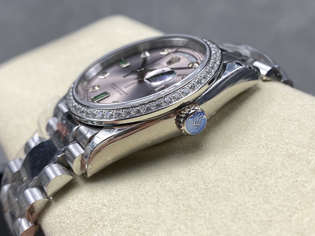 Rolex Day Date 118346 Rhodium Grey Dial 36mm Unisex Replica Watch