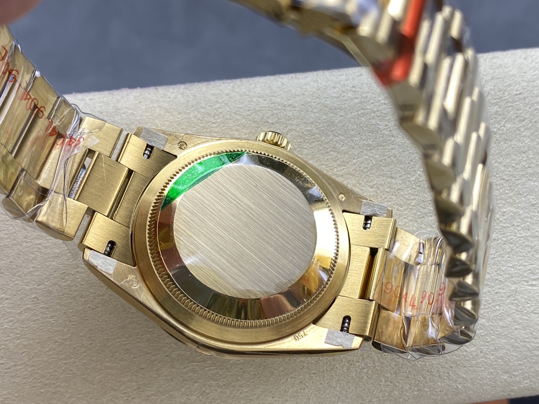 Rolex Day-Date 128238 Fluted Bezel Dark Grey Dial 36MM Unisex Replica Watch